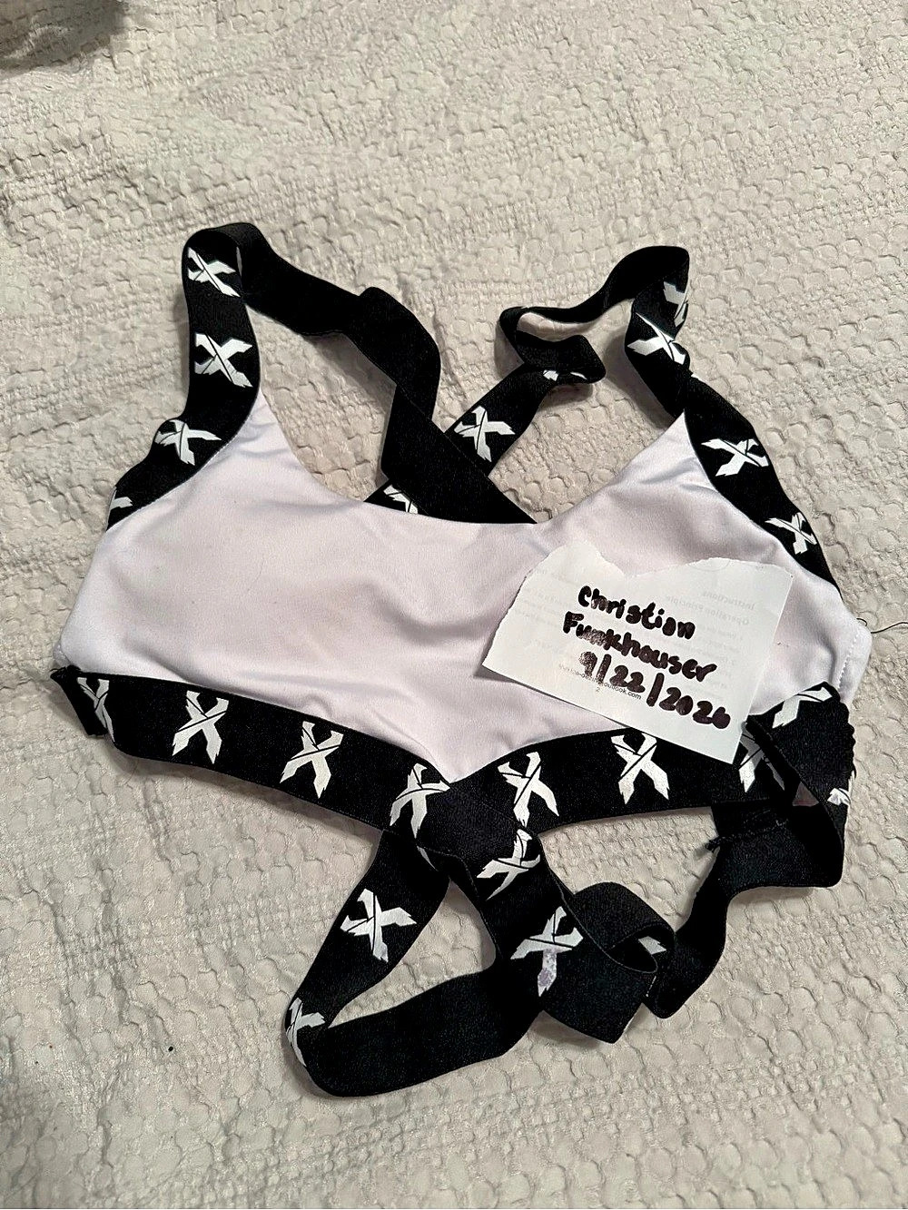 Black & White Bikini Top Like New (Excision)